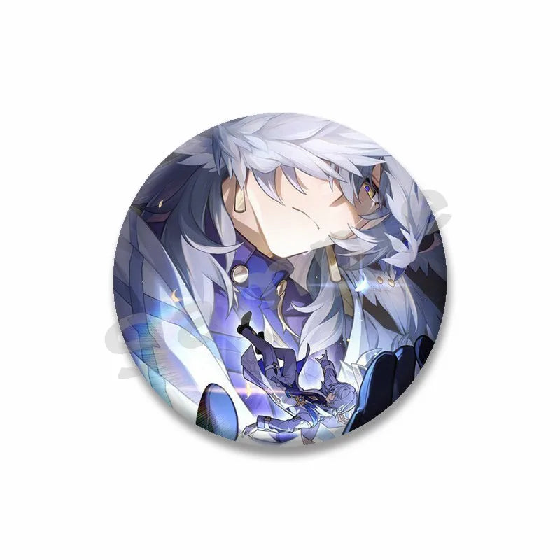 Honkai Star Rail Brooch Pin Set - Cute Cartoon Badge Accessories for Clothes & Backpack