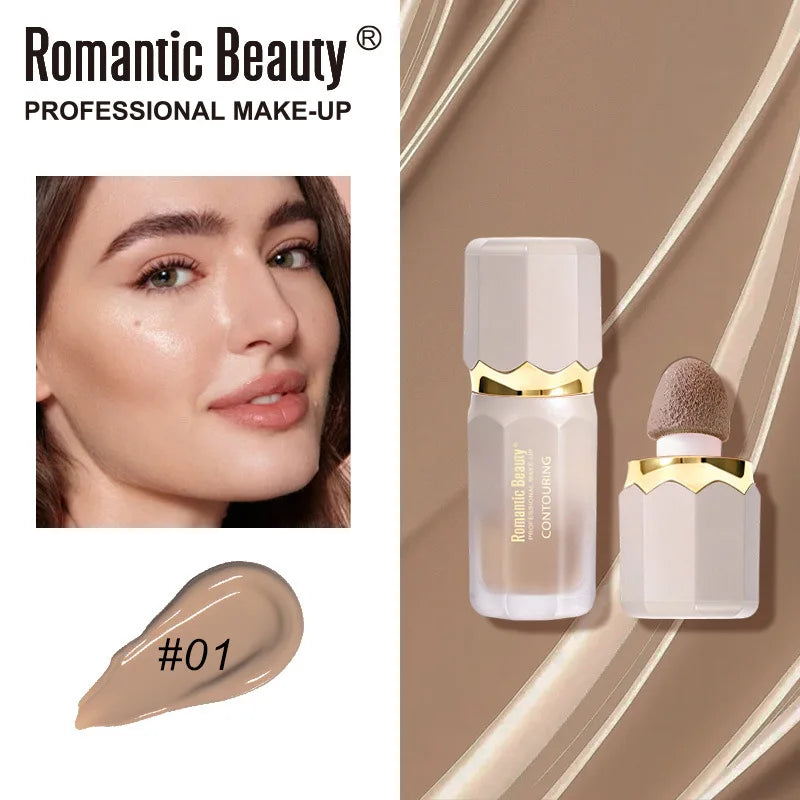 Liquid Matte Contour Stick for Face Highlighter & Blush - Long Lasting, Natural Finish