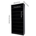 80cm Shoe Organizer with 8 Tiers - White or Black Storage Cabinet for Shoes