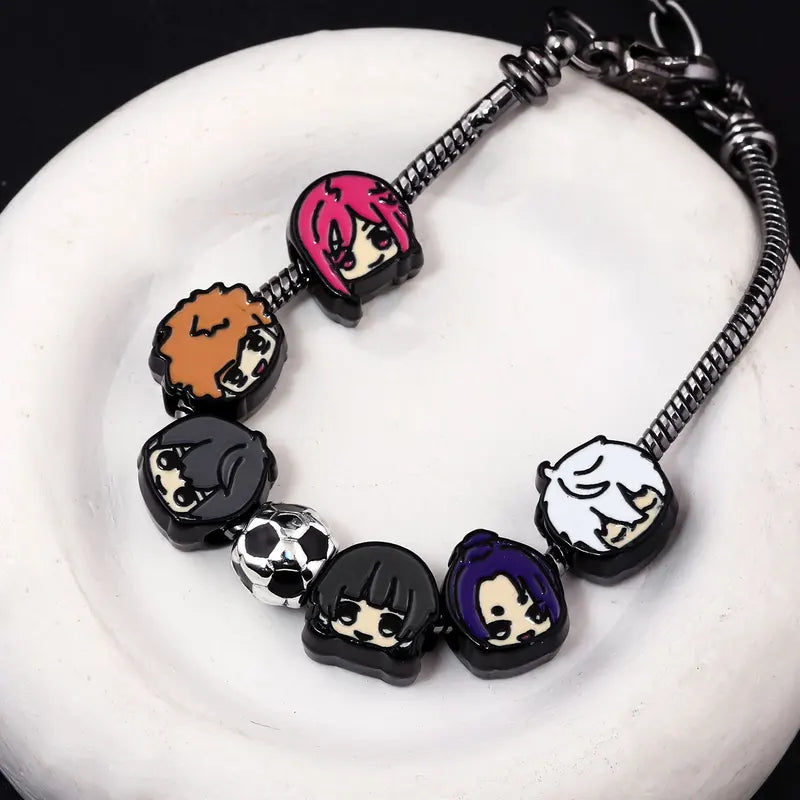 Anime Blue Lock Cosplay Bracelet Football Charm Jewelry for Isagi Rensuke Kunigami
