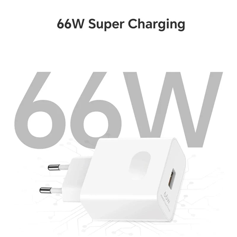 6A 66W Fast Wall Charger for Huawei & Honor Devices, USB-C Power Adapter