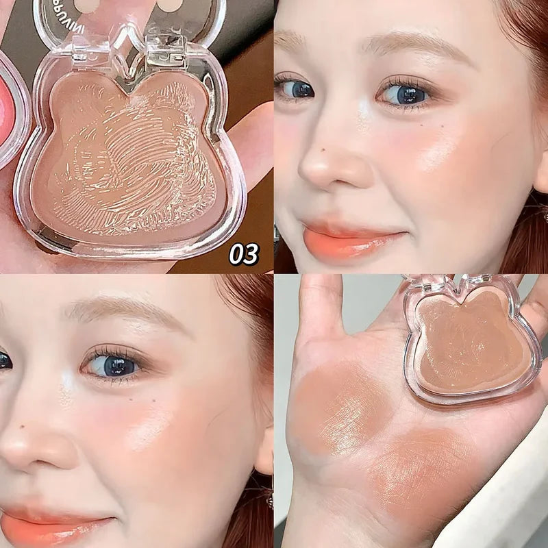 Water-Activated Highlighter Plate for Face Contouring & Brightening - Natural Water Light Effect