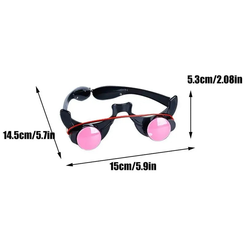 Halloween Horror Red Eye Glasses Props - Scary Glow-in-the-Dark Costume Accessory