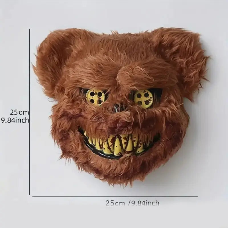 Halloween Bloody Bunny Mask - Realistic Ghost Ghostly Bear Headgear for Costume & Performance
