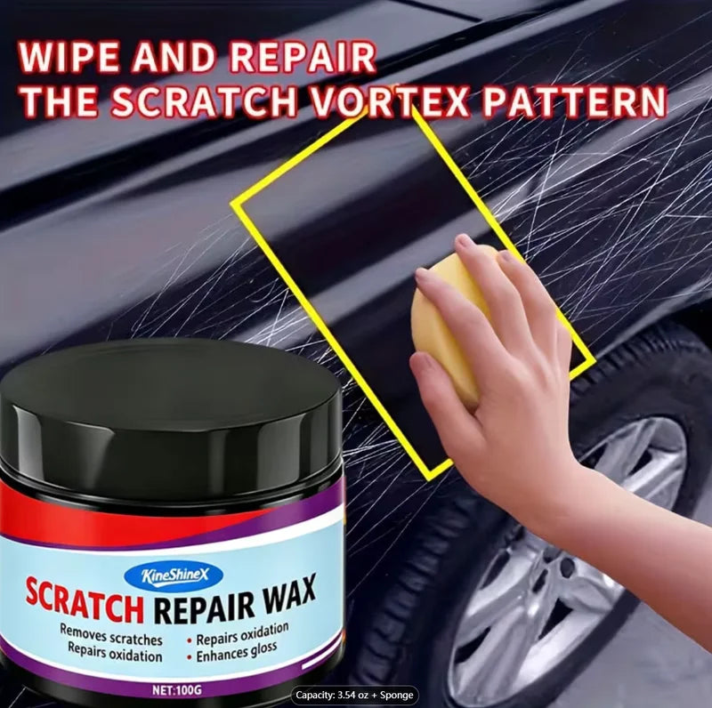 Car Scratch Remover Wax - Fast-Acting Polish for Cars, Motorcycles & Furniture