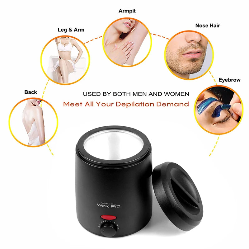 Electric Wax Melting Machine for Hair Removal 200ml Wax Heater Pot - Safe & Portable