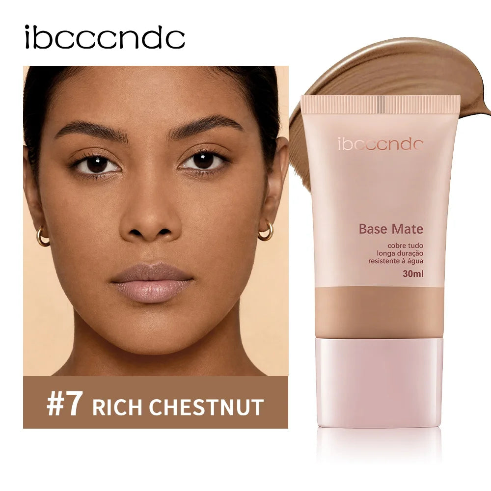 Long-Lasting Waterproof Matte Foundation - Natural Coverage for All Skin Types