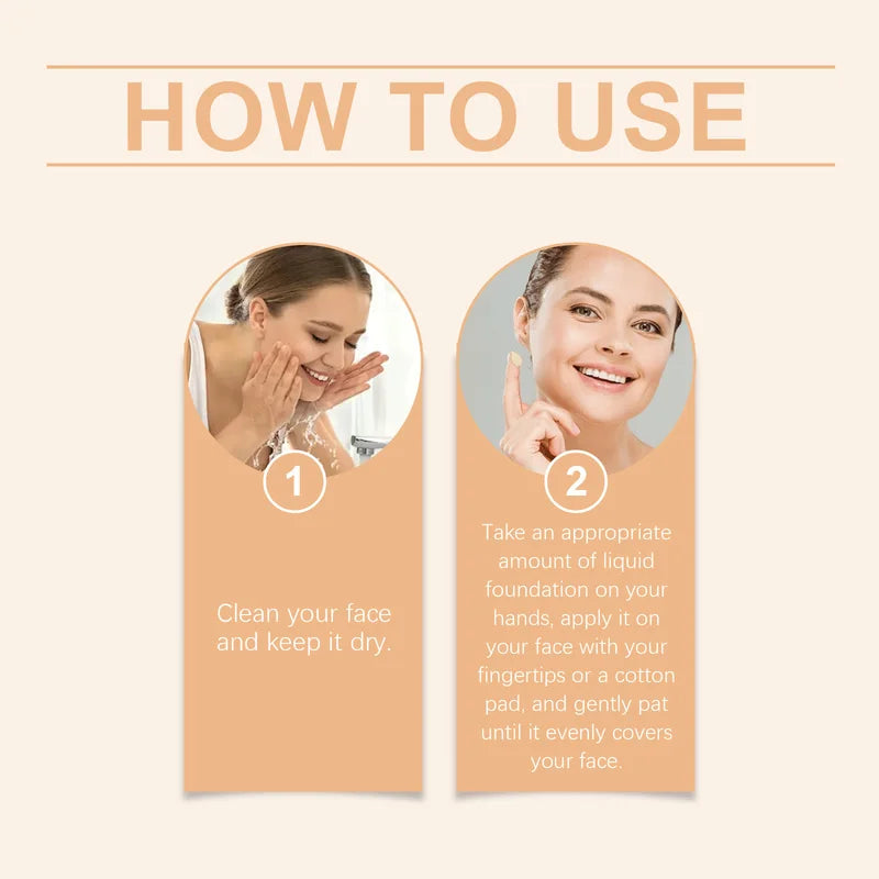 4-in-1 Hydrating Liquid Foundation SPF 50 Waterproof Matte Makeup Base