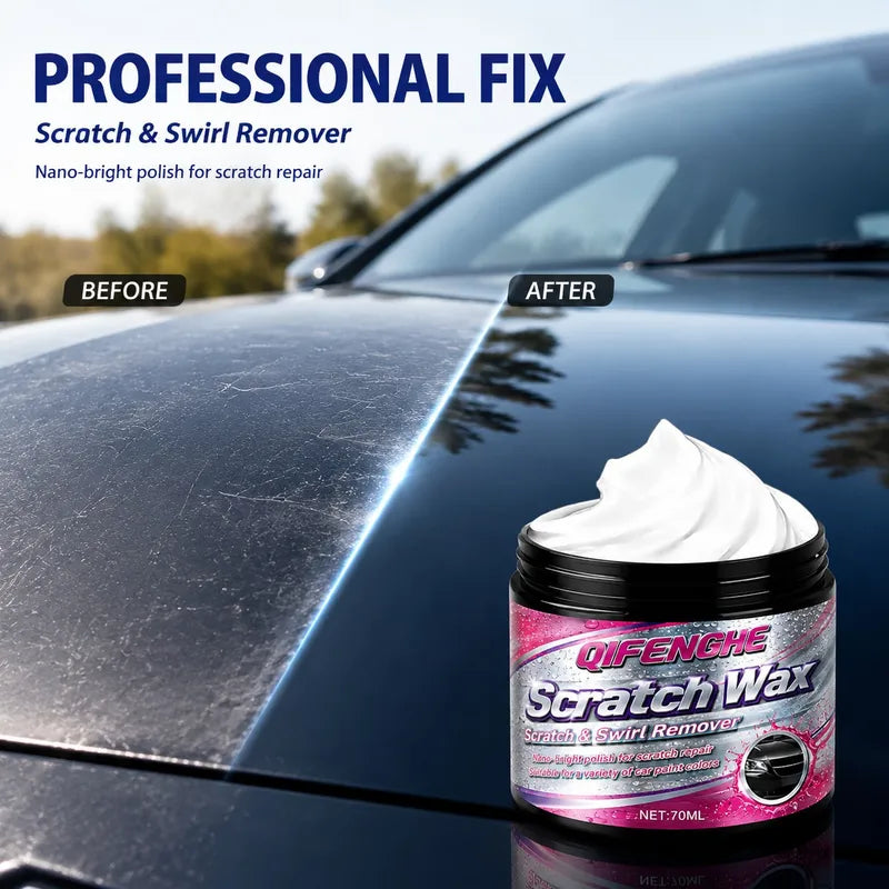 Car Scratch Repair Wax 70ml Nano Polishing Paste Swirl Remover for All Vehicle Colors