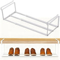 Adjustable Under Shelf Shoe Rack - Space Saving Layered Organizer for Closet & Home