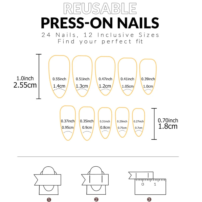 24-Piece Minimalist French Nail Set with Jelly Nail and Nail File