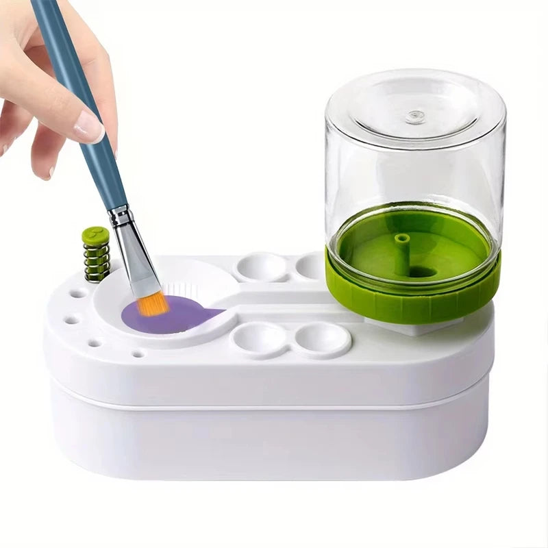 Watercolor Brush Cleaner Rinse Cup with Drain Dispenser for Paint Brushes