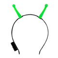 Halloween Alien Antenna Headband with LED Glow for Cosplay & Parties