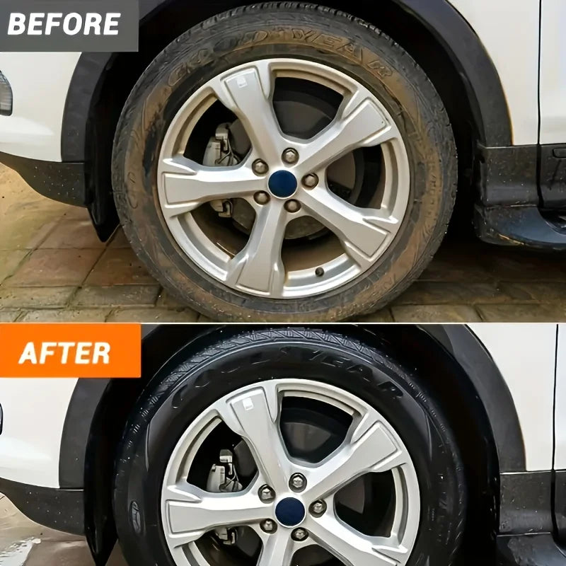 Car Tire Wax Protectant - Long-Lasting Shine and Repair for Tires & Accessories