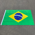 Large Brazil Flag Banner - Polyester Hanging Flag for Celebrations, 60x90cm & 90x150cm