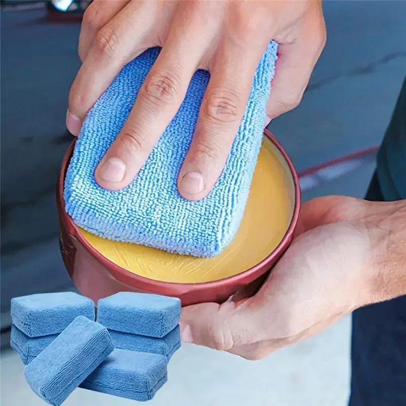 Car Wax Applicator Pads Microfiber Polishing Sponges for Auto Detailing Set