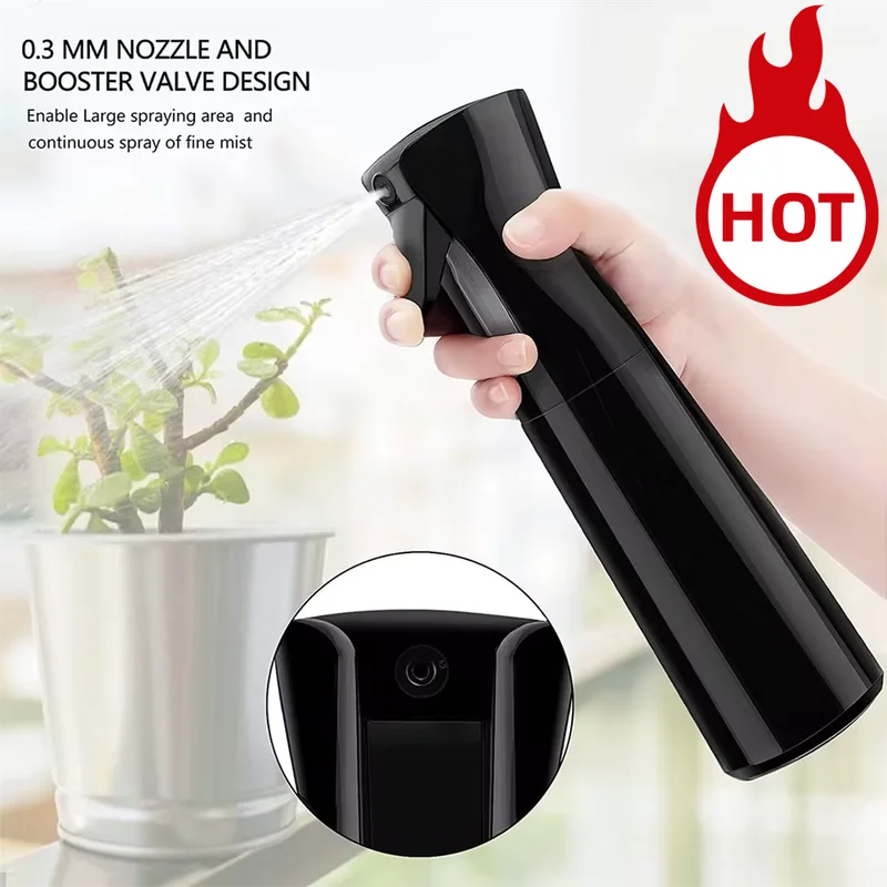 Portable Fine Mist Spray Bottle for Hairdressing & Disinfection - Continuous Atomization Bottle