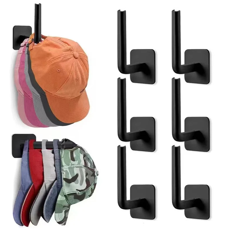 Strong Adhesive Hook Set 2/4/6PCS No Punching Wall Mount Sticky Hooks for Home Organization