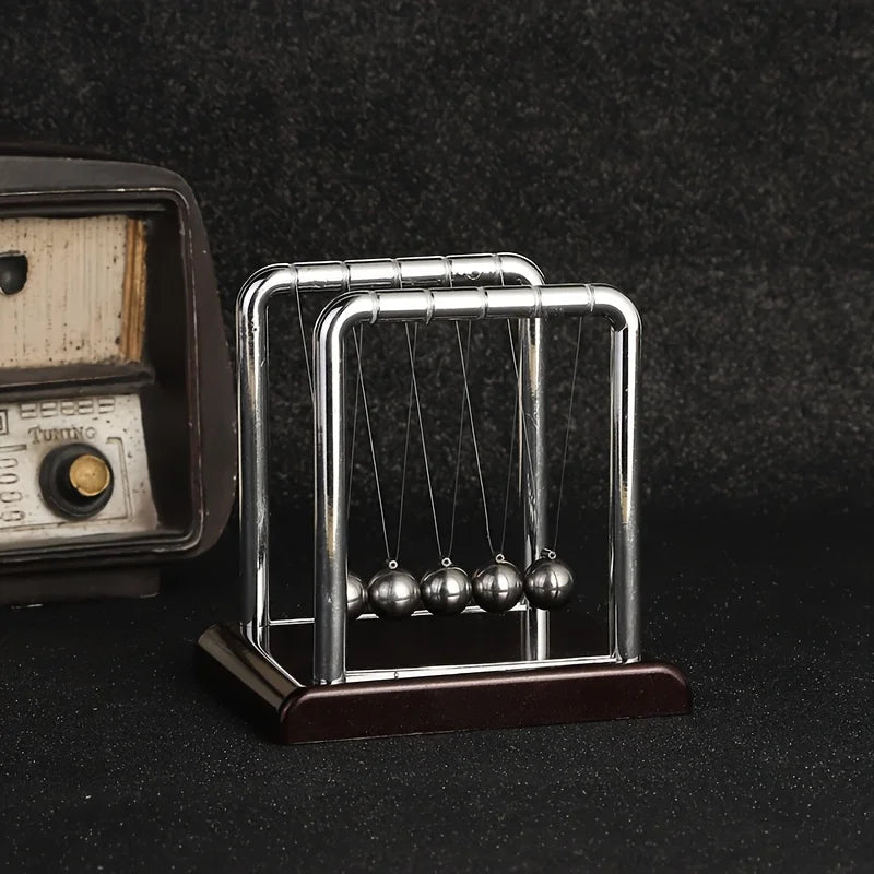 Newton Cradle Metal Balance Balls Desk Toy Stress Relief Home Office Decor