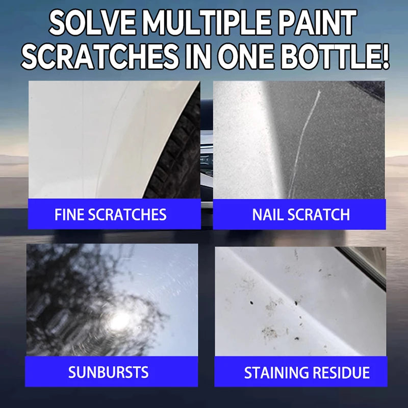 Car Scratch Remover Paste for Paint Repair and Surface Cleaning - Multiple Colors