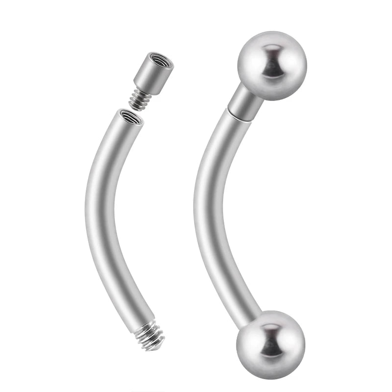 Titanium Piercing Extension Rod Set for Body Jewelry Lip Tongue Belly Earring