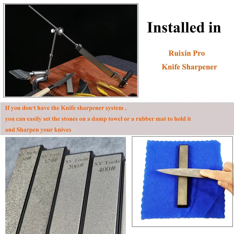 Diamond Sharpening Stone for Kitchen and Outdoor Knives - Fast & Easy Edge Restoration
