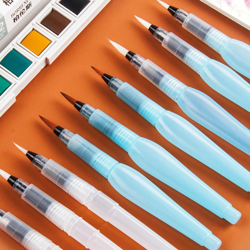 Watercolor Brush Set 3 or 6 Pcs Portable Painting Tools for Artists
