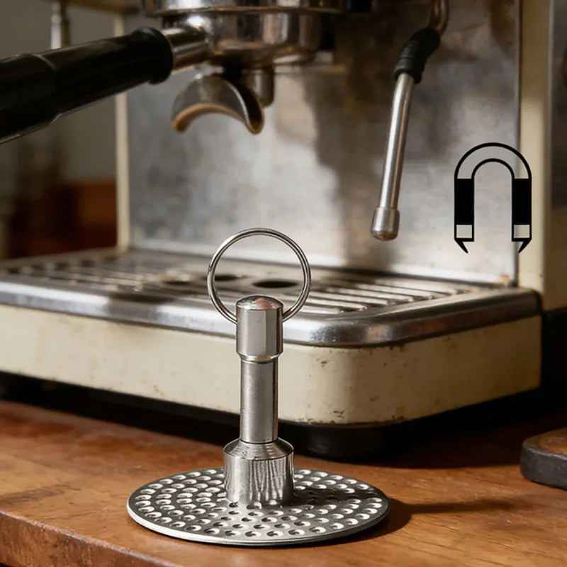 Magnetic Espresso Puck Screen for 51/55/58mm Coffee Filters - Durable Stainless Steel