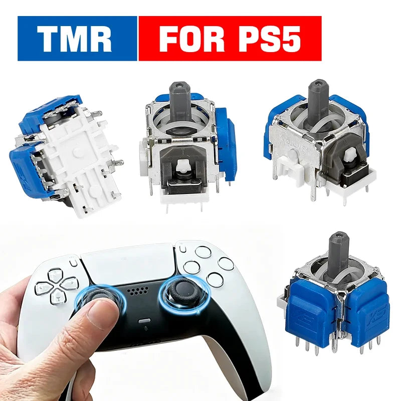 Electromagnetic Joystick Replacement Kit for PS4, PS5, Xbox Series S/X Controllers – Magnetic Sensor 3D Analog Stick (2/10 Pack)