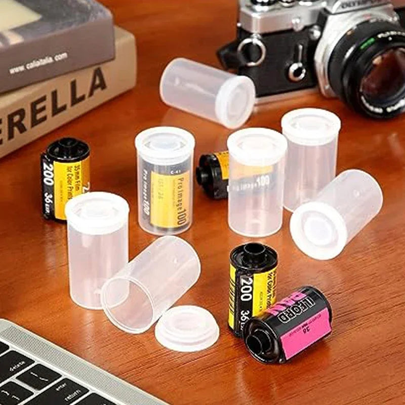 Plastic Empty Canisters with Lid - 10-50pcs Film & Storage Containers