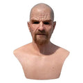 Old Man Mask Halloween Cosplay Prop Realistic Latex Headgear - Unisex