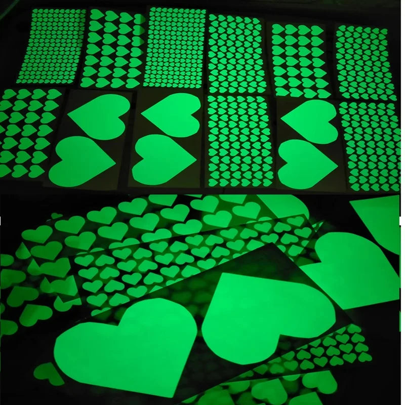 Glow in the Dark Wall Stickers for Kids Room Decor - Heart & Dot Designs