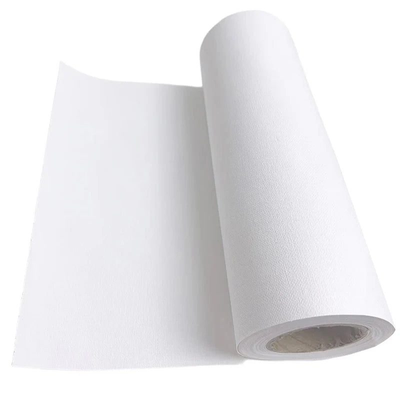 Painting Canvas Roll - Cotton, 5 Meters, Multiple Sizes for Oil & Acrylic Painting