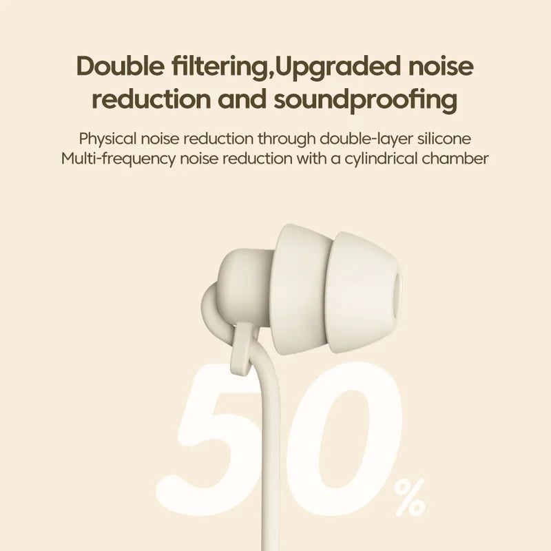 3.5MM & USB Type C Wired In-Ear Earphones with Noise Cancelling, Sleeping Headphones - Compatible with iPhone 15 & Samsung