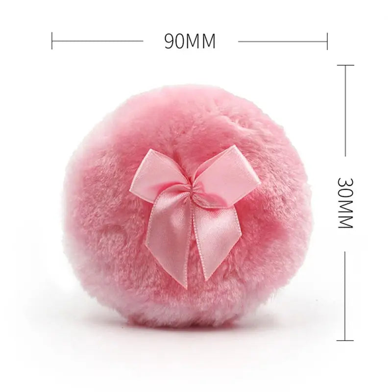 Large Fluffy Reusable Powder Puff Makeup Tool for Face & Body - Velour & Sponge