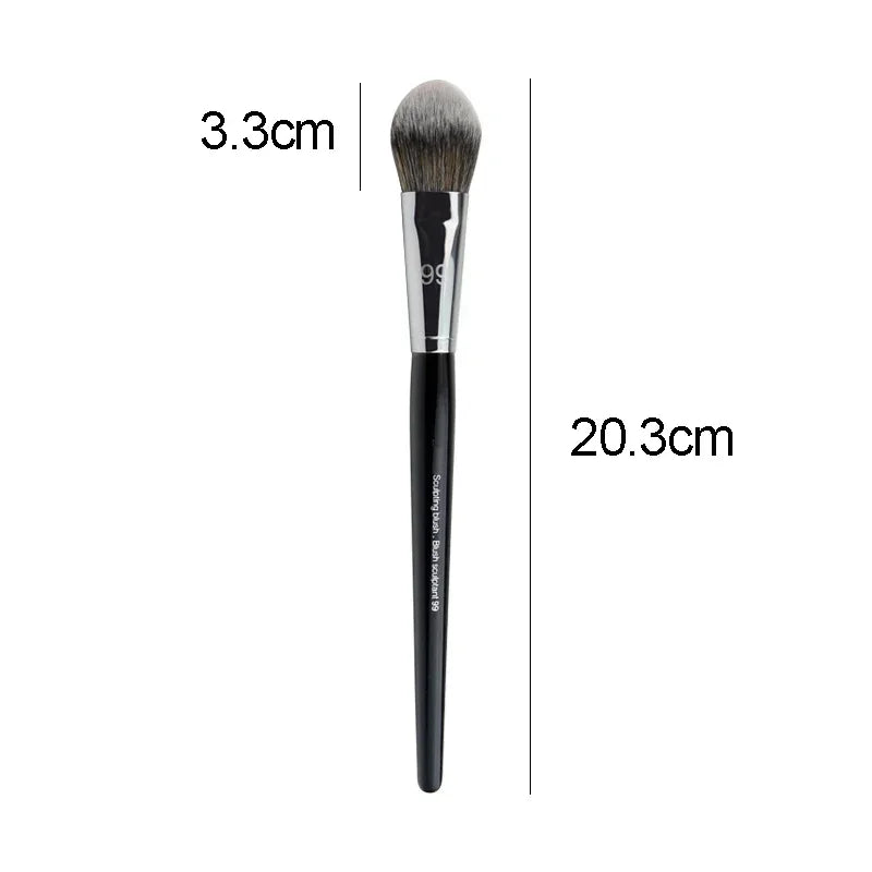 Professional Makeup Brush Set for Face Cheek Blush Bronzer Highlight - Soft Wool Fiber