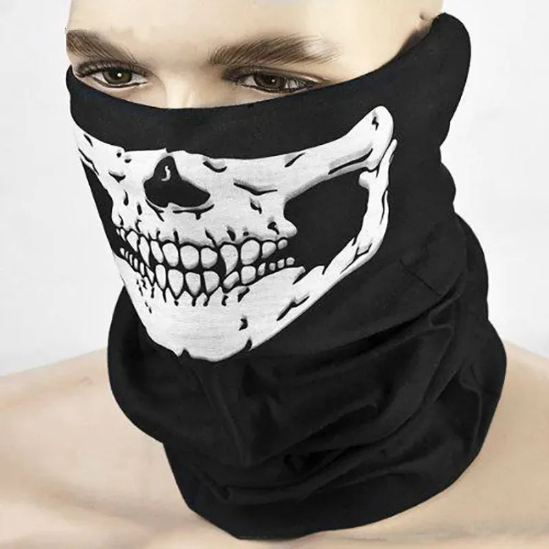 Multi-Functional Skull Face Mask Helmet Neck Gaiter for Camping & Outdoor Sports