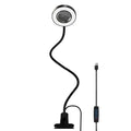 Magnifying Glass with Light - 5X LED Clip-On Lamp for Reading Crafts DIY