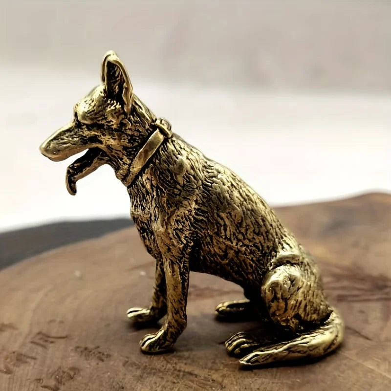Lucky Dog Ornament - Attracts Wealth Fortune Good Luck Desktop Decor