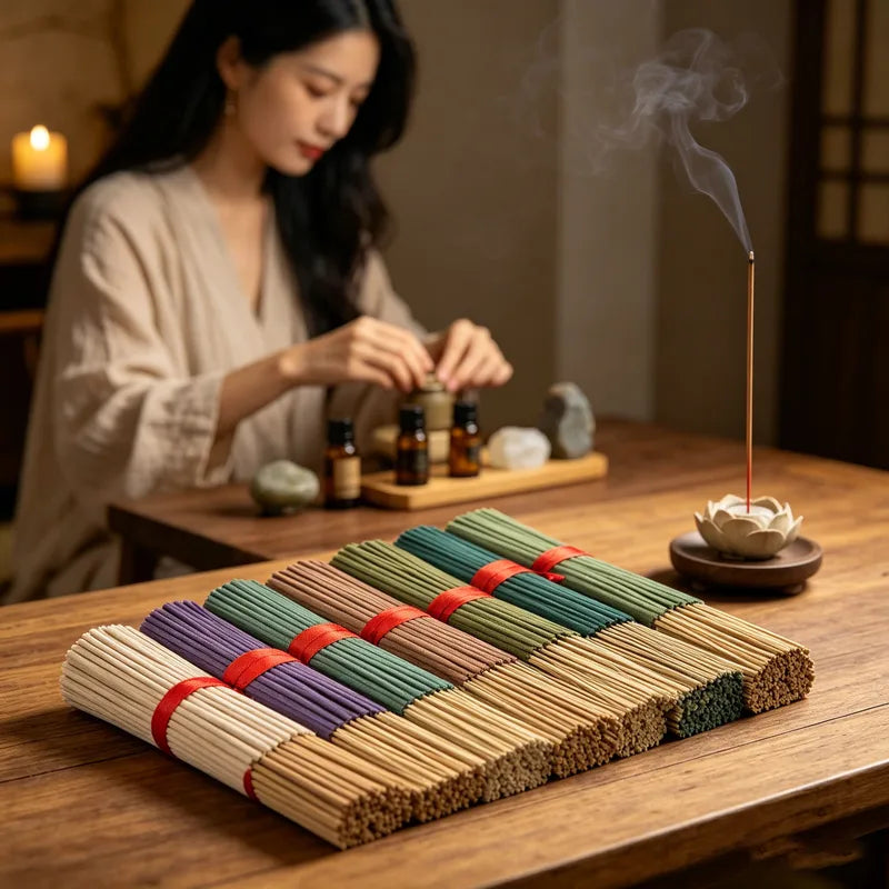 Tropical Rainforest Essential Oil Incense Sticks - Long Lasting Fragrance Set of 21
