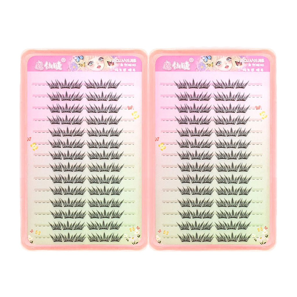 False Eyelashes Flake Book Natural Wispy Style for Glamorous Eyes - Korean Look