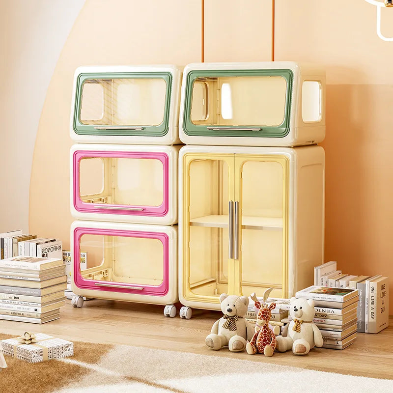 Children's Toy Storage Cabinet Locker Book Shelf Large Capacity Plastic Multi-Functional