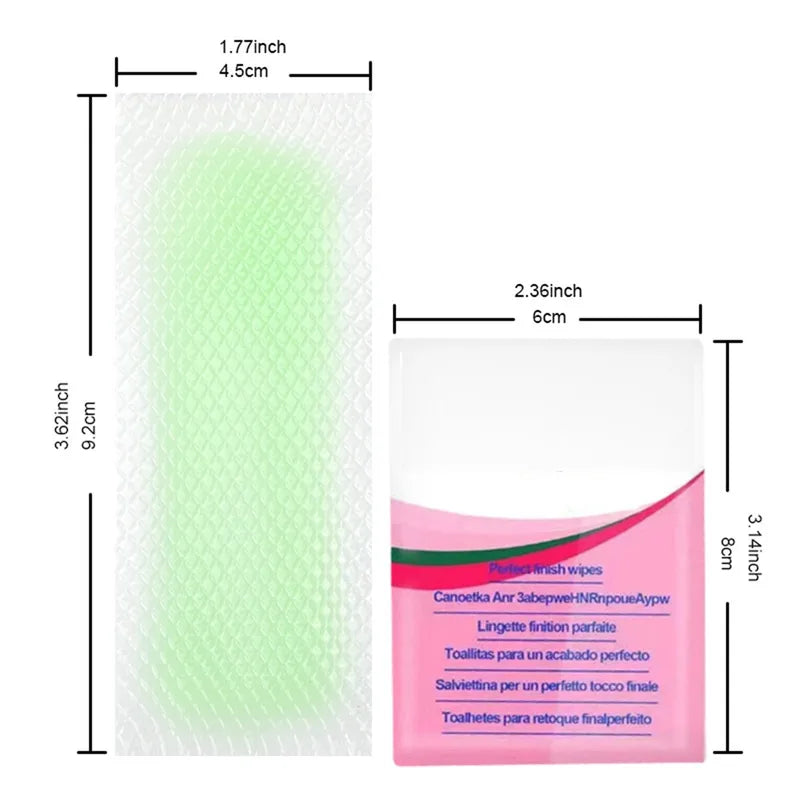 Facial Hair Removal Wax Strips Kit for Sensitive Skin - Quick & Painless