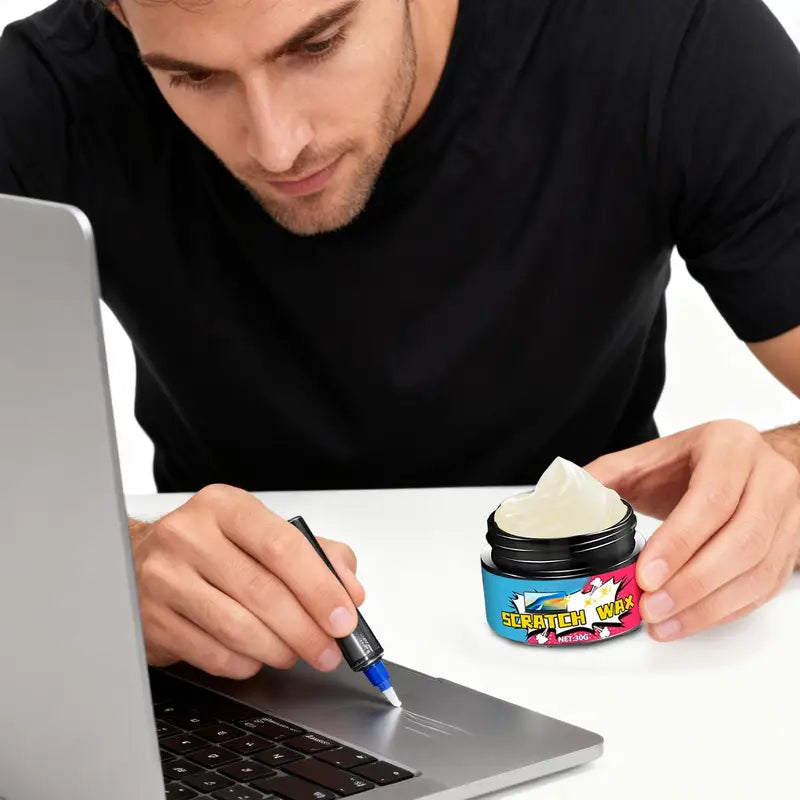Laptop Scratch Remover & Polishing Wax 30g - Gently Repairs & Protects Screen & Frame