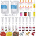 DIY Lip Gloss Kit Moisturizing Clear Lip Gloss Base Set with Pigments Glitter & Flavors