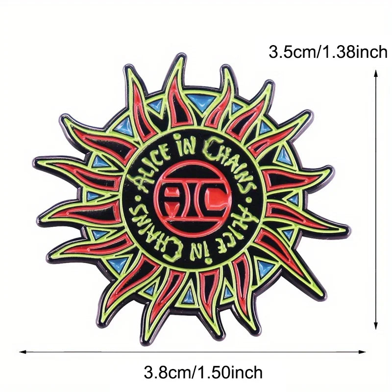 Music Album Inspiration Enamel Badge Brooch - American Rock Band Logo Pin