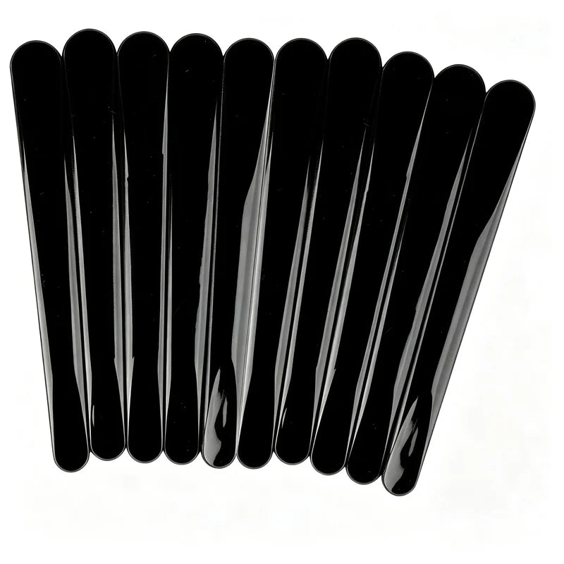 Reusable Plastic Wax Applicator Sticks - Hair Removal Spatulas for Waxing 10 Pack
