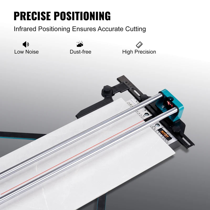 Manual Tile Cutter with Laser Positioning 48-Inch for Ceramic & Porcelain Cutting