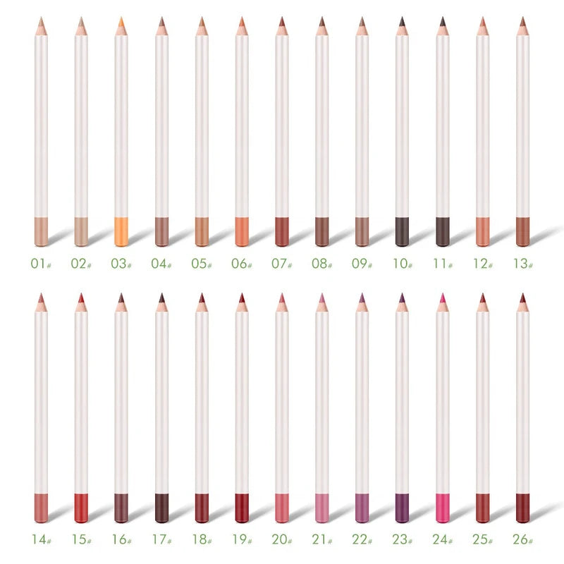 Long Lasting Waterproof Lip Liner with Custom Logo - 26 Colors Wholesale