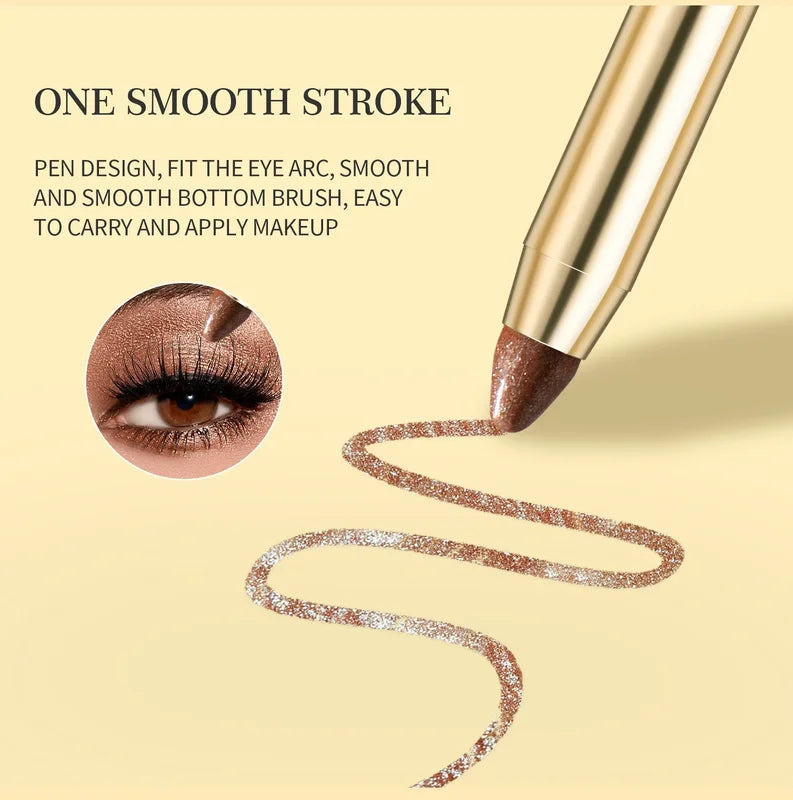 Double-Ended Eyeshadow Stick - Waterproof, Long-Lasting Matte & Glitter Shades